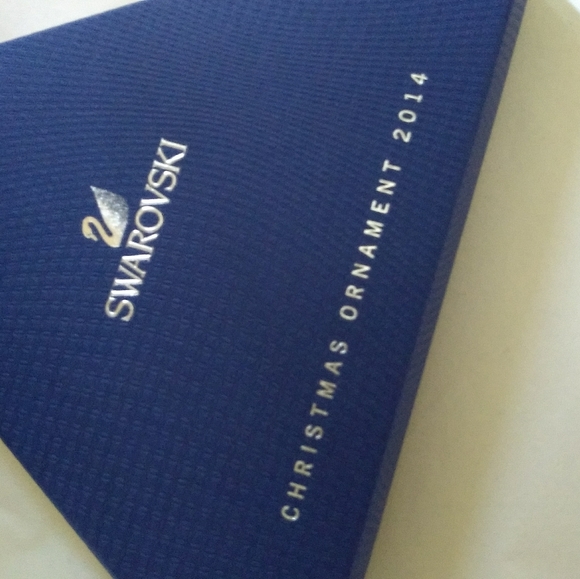 2014 Swarovski snowflake crystal annual Christmas ornament w box COA - Picture 3 of 4